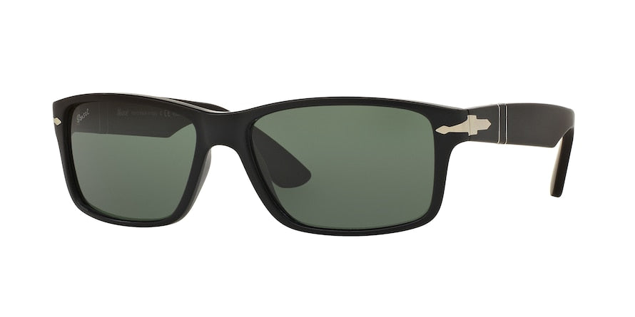 Persol PO3154S Rectangle Sunglasses  104258-MATTE BLACK 58-16-145 - Color Map black