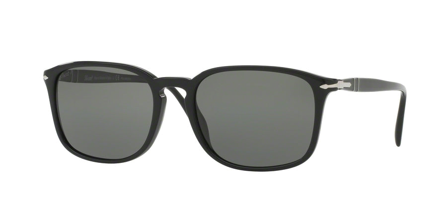 Persol PO3158S Rectangle Sunglasses  95/58-BLACK 56-19-145 - Color Map black