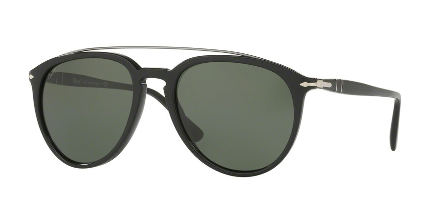 Persol PO3159S Pilot Sunglasses  901431-BLACK 55-19-145 - Color Map black