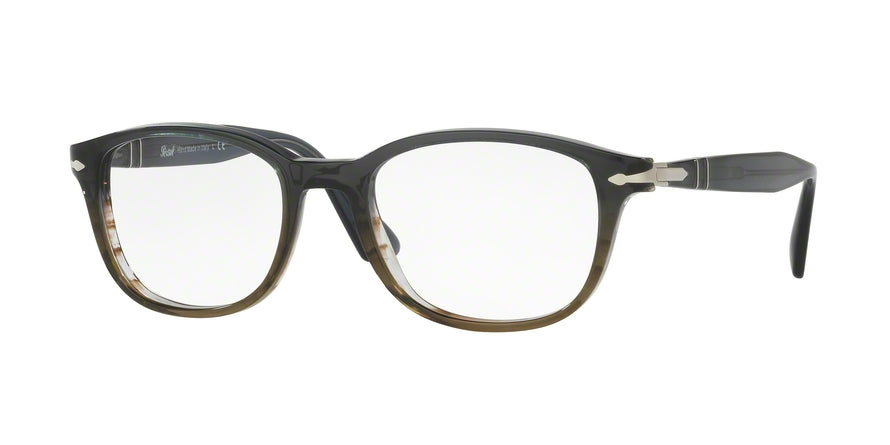 Persol PO3163V Square Eyeglasses  1012-GRADIENT GREY STRIPED GREEN 54-19-145 - Color Map grey