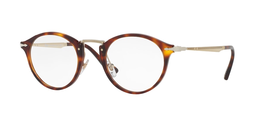 Persol PO3167V Phantos Eyeglasses  24-GOLD & HAVANA 47-22-145 - Color Map havana