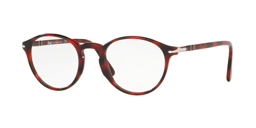 Persol PO3174V Phantos Eyeglasses  1100-RED GRID 49-21-145 - Color Map red
