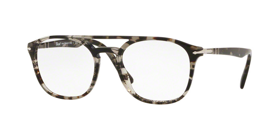 Persol PO3175V Pillow Eyeglasses  9057-TORTOISE GREY 52-19-145 - Color Map grey