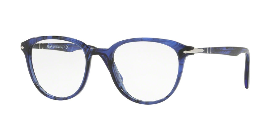 Persol PO3176V Pilot Eyeglasses  1053-BLUE STRIPED 48-19-145 - Color Map blue