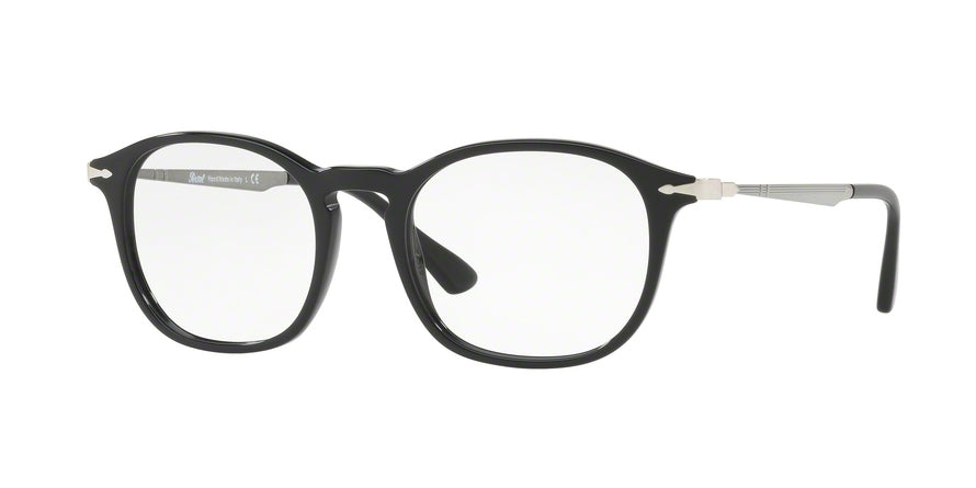 Persol PO3179V Rectangle Eyeglasses  95-BLACK 51-19-145 - Color Map black