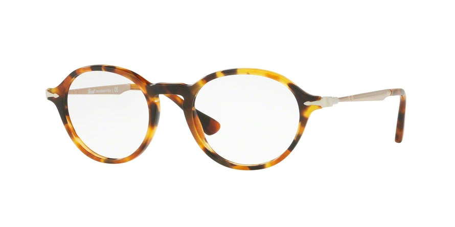 Persol PO3180V Oval Eyeglasses  1052-BROWN/BEIGE TORTOISE 50-19-145 - Color Map havana