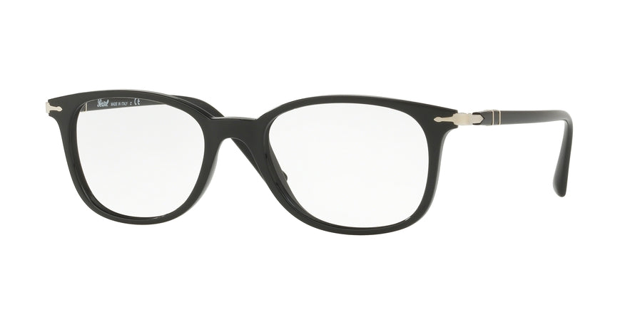 Persol PO3183V Pillow Eyeglasses  1041-BLACK 52-19-145 - Color Map black