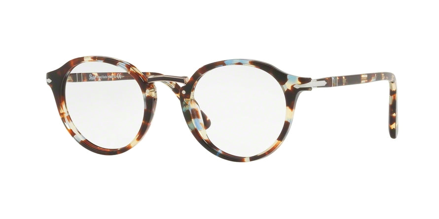 Persol PO3185V Phantos Eyeglasses  1058-AZURE & BROWN TORTOISE 48-21-145 - Color Map multi