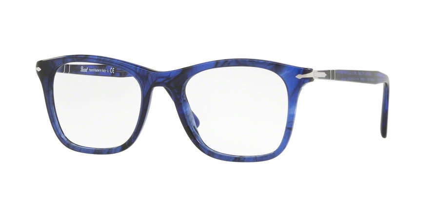 Persol PO3188V Square Eyeglasses  1053-STRIPPED BLUE 53-19-145 - Color Map blue