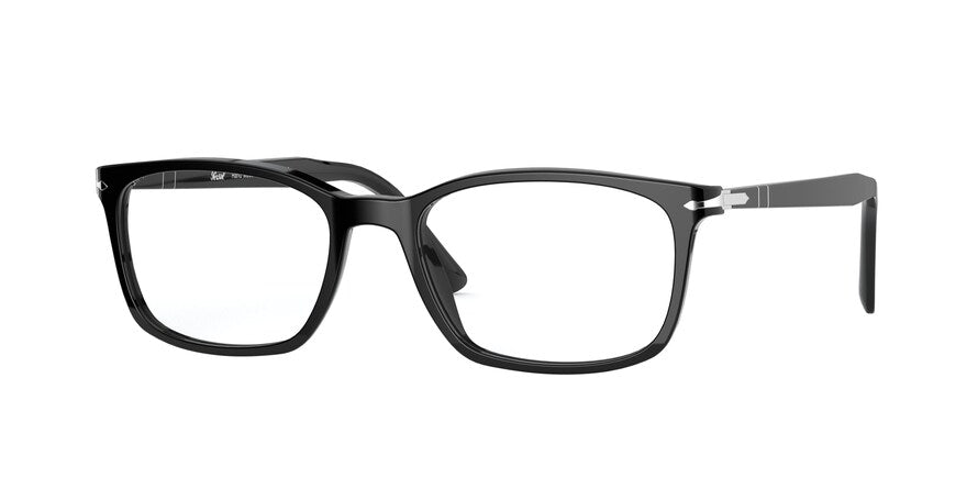 Persol PO3189VA Rectangle Eyeglasses  95-BLACK 53-18-145 - Color Map black