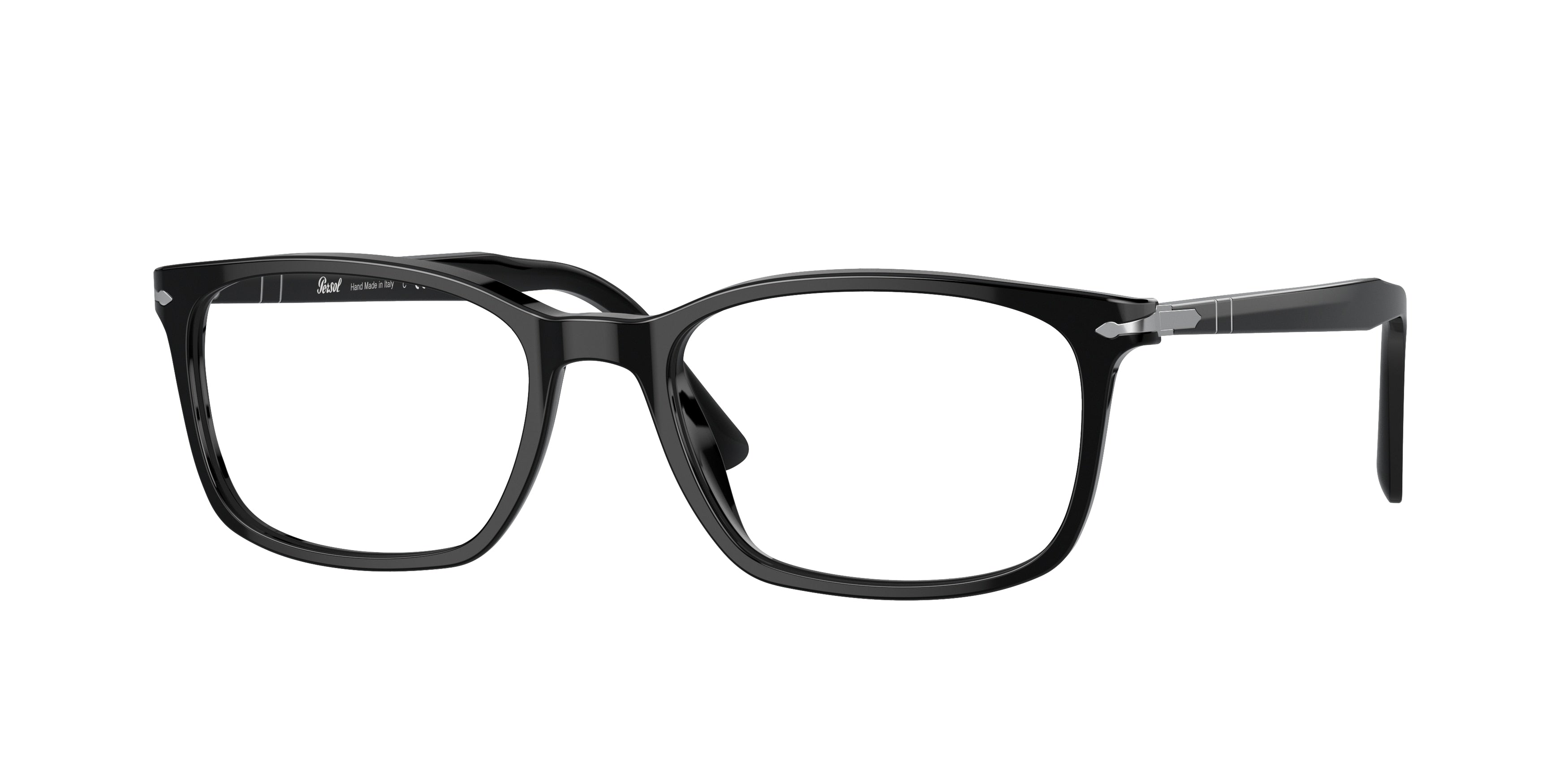 Persol PO3189V Square Eyeglasses  95-Black 55-145-18 - Color Map Black