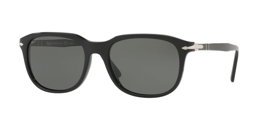 Persol PO3191S Rectangle Sunglasses  95/58-BLACK 55-19-145 - Color Map black