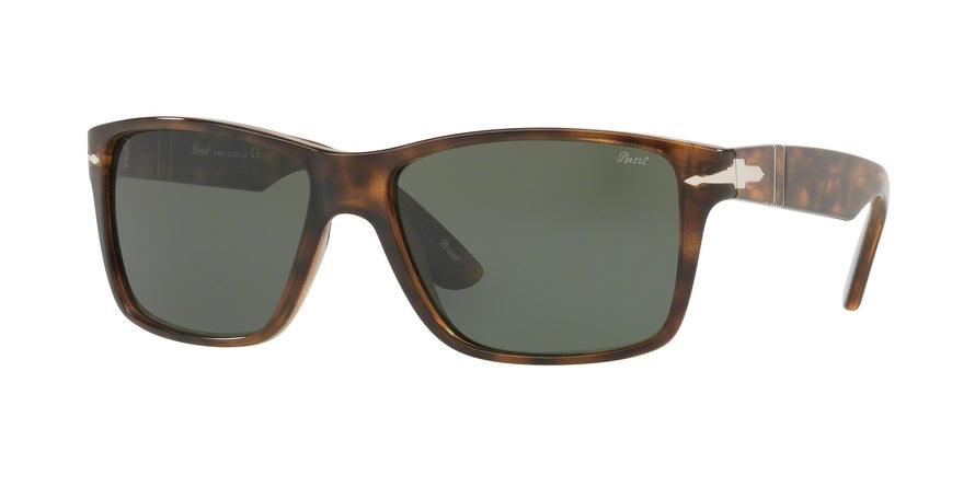 Persol PO3195S Rectangle Sunglasses  105431-STRIPED RED 58-16-145 - Color Map red