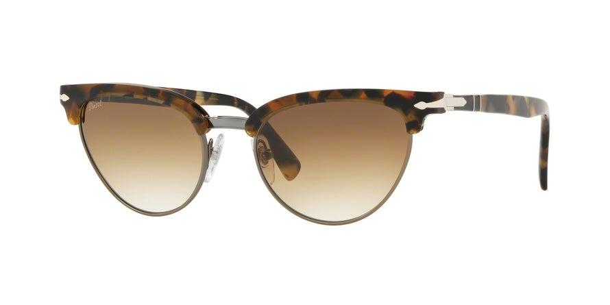 Persol PO3198S Cat Eye Sunglasses  107351-DARK TORTOISE BROWN 51-19-145 - Color Map brown