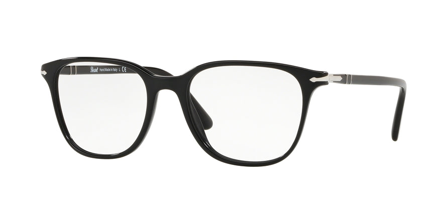Persol PO3203V Rectangle Eyeglasses  95-BLACK 51-18-145 - Color Map black