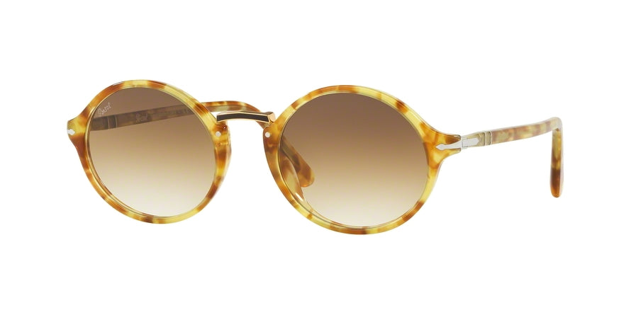 Persol PO3208S Oval Sunglasses  106151-TORTOISE YELLOW 53-21-145 - Color Map havana
