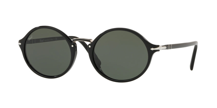 Persol PO3208S Oval Sunglasses  95/31-BLACK 53-21-145 - Color Map black