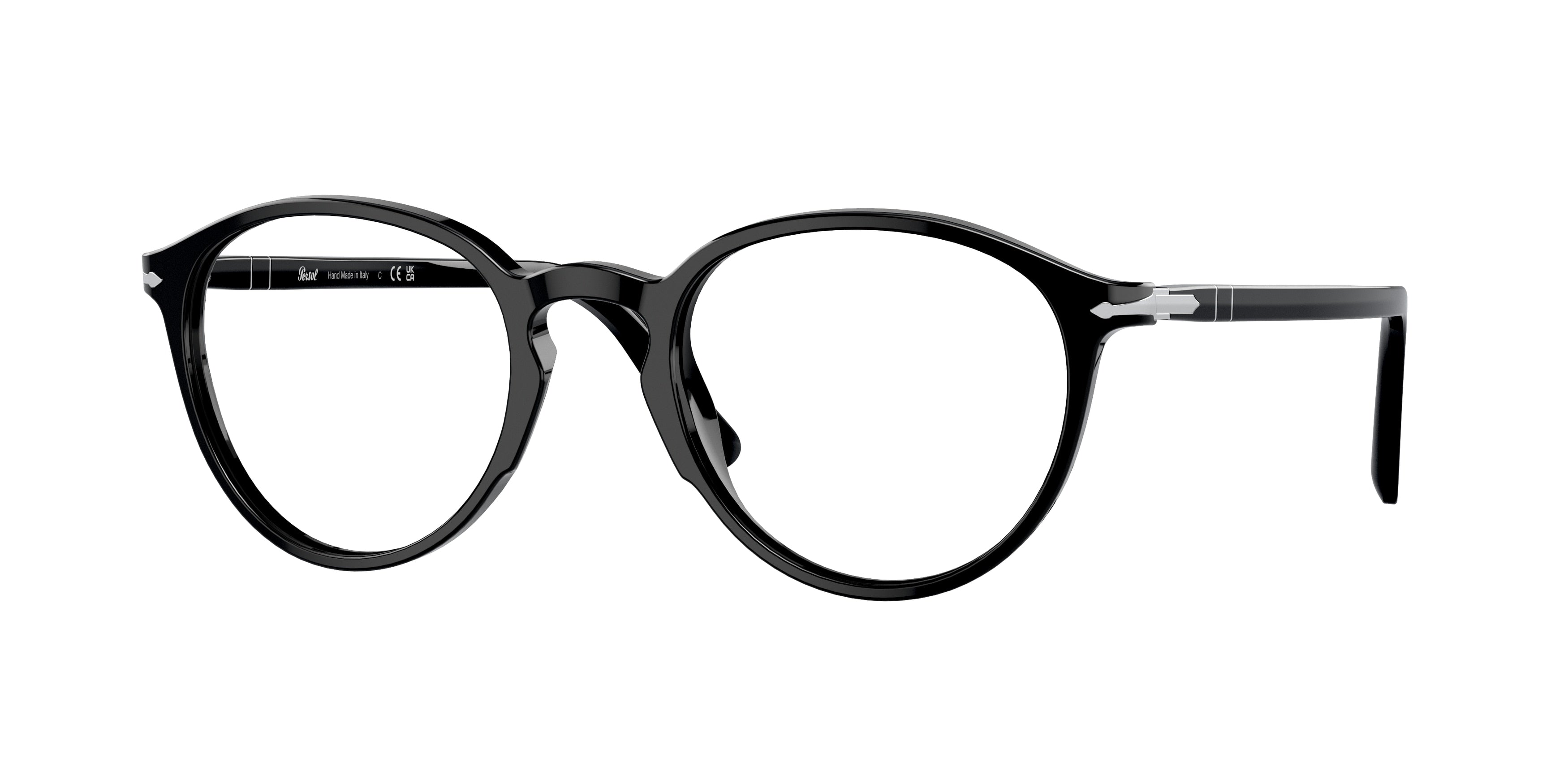 Persol PO3218V Phantos Eyeglasses  95-Black 51-145-21 - Color Map Black