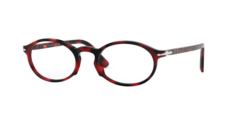 Persol PO3219V Oval Eyeglasses  1100-RED GRID 50-20-145 - Color Map red
