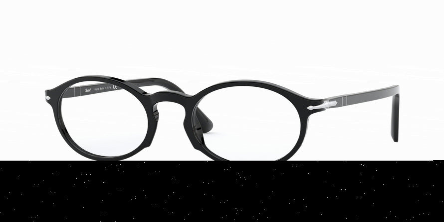 Persol PO3219V Oval Eyeglasses  95-BLACK 50-20-145 - Color Map black