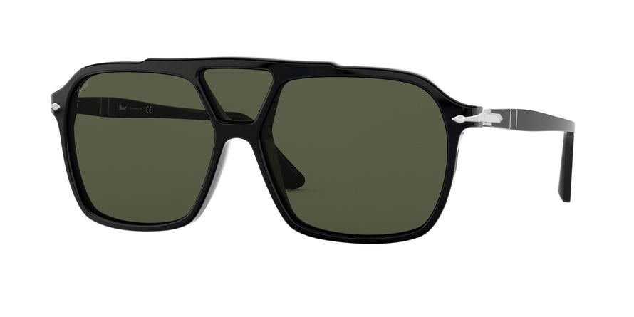 Persol PO3223S Square Sunglasses  95/31-BLACK 59-14-145 - Color Map black