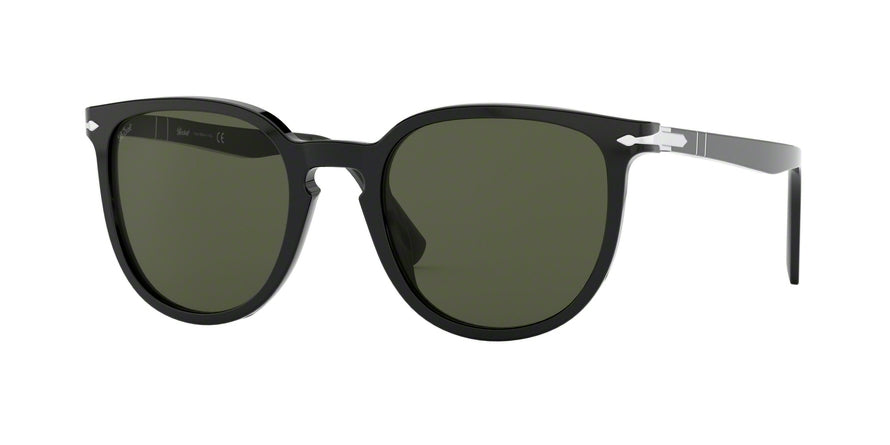 Persol PO3226S Irregular Sunglasses  95/31-BLACK 51-21-145 - Color Map black