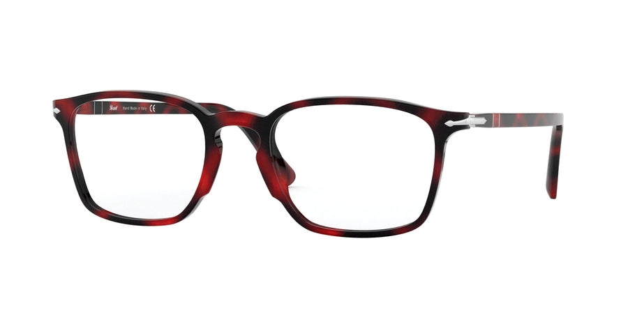 Persol PO3227V Rectangle Eyeglasses  1100-RED GRID 54-21-145 - Color Map red