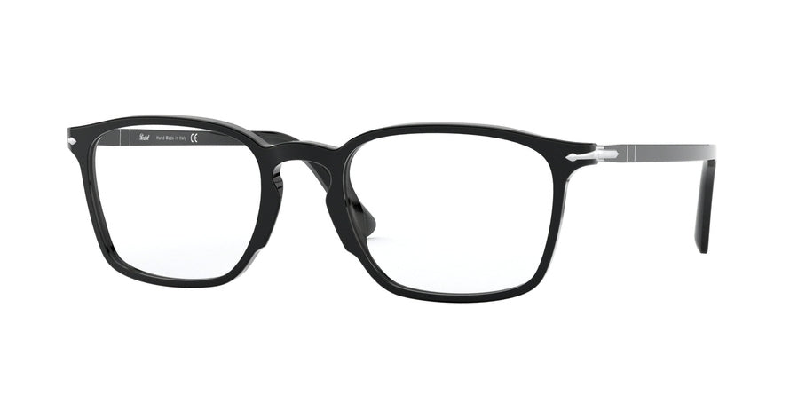 Persol PO3227V Rectangle Eyeglasses  95-BLACK 54-21-145 - Color Map black