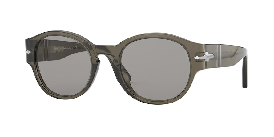 Persol PO3230S Rectangle Sunglasses  1103R5-OPAL SMOKE 52-21-145 - Color Map grey
