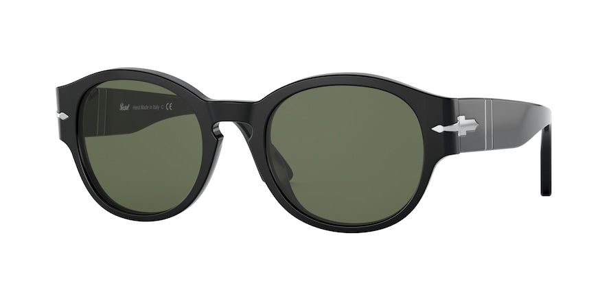 Persol PO3230S Rectangle Sunglasses  95/31-BLACK 52-21-145 - Color Map black
