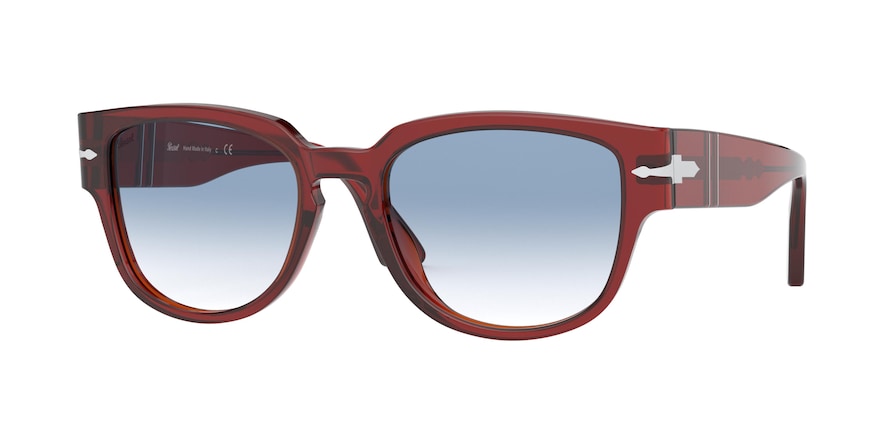 Persol PO3231S Square Sunglasses  11043F-OPAL BORDEAUX 54-19-145 - Color Map bordeaux