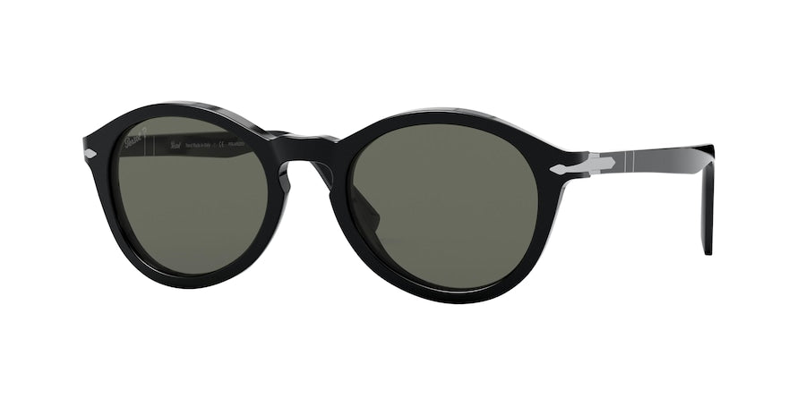 Persol PO3237S Oval Sunglasses  95/58-BLACK 52-20-145 - Color Map black