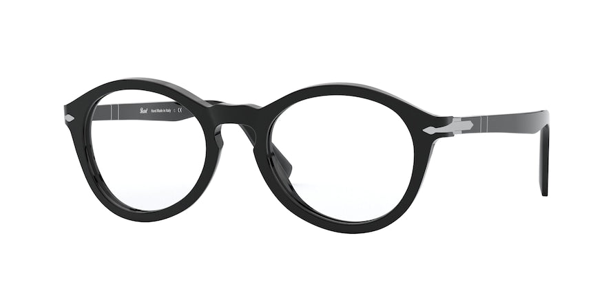 Persol PO3237V Oval Eyeglasses  95-BLACK 52-20-145 - Color Map black