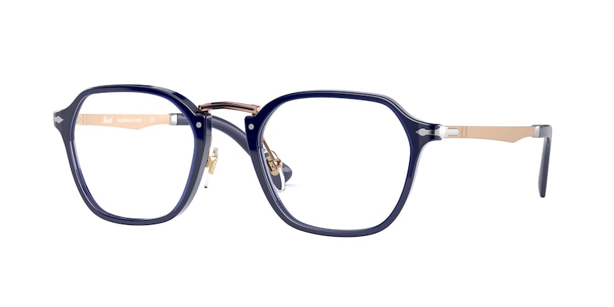 Persol PO3243V Square Eyeglasses  181-COBALTO & BRONZE 50-21-145 - Color Map blue