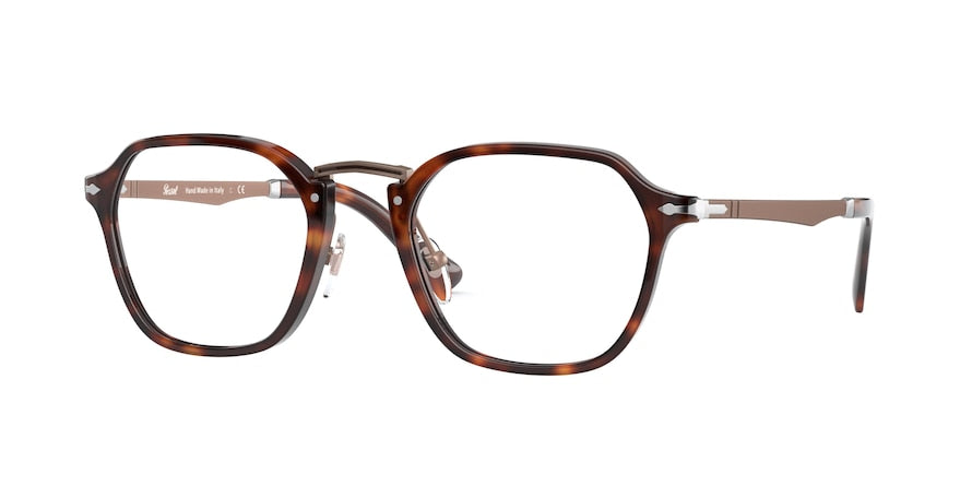 Persol PO3243V Square Eyeglasses  24-HAVANA 50-21-145 - Color Map havana