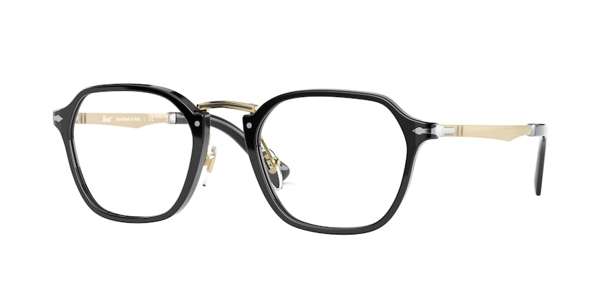 Persol PO3243V Square Eyeglasses  95-BLACK 50-21-145 - Color Map black