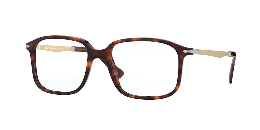 Persol PO3246V Rectangle Eyeglasses  24-HAVANA 53-17-145 - Color Map havana