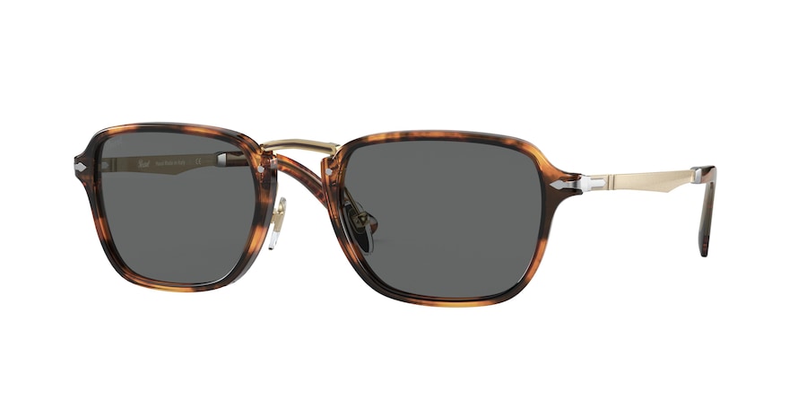 Persol PO3247S Rectangle Sunglasses  108/B1-CAFFE 51-21-140 - Color Map havana