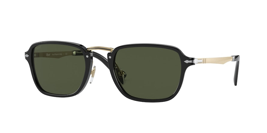 Persol PO3247S Rectangle Sunglasses  95/31-BLACK 51-21-140 - Color Map black