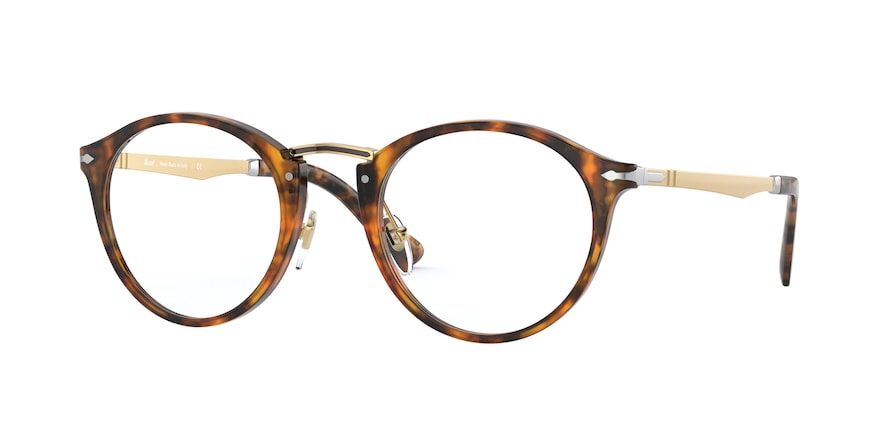 Persol PO3248V Phantos Eyeglasses  108-CAFFE 49-22-145 - Color Map havana