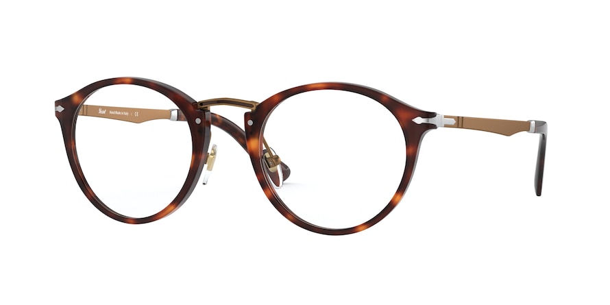 Persol PO3248V Phantos Eyeglasses  24-HAVANA 49-22-145 - Color Map havana