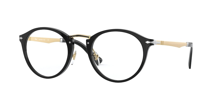 Persol PO3248V Phantos Eyeglasses  95-BLACK 49-22-145 - Color Map black