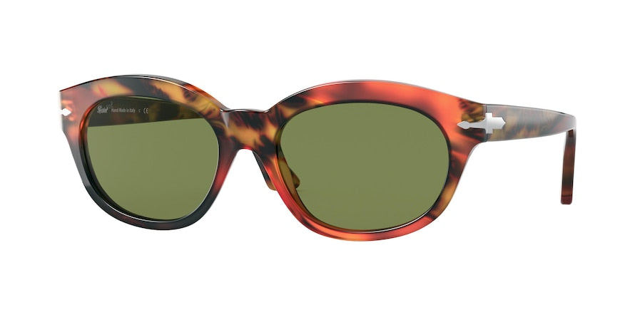 Persol PO3250S Pillow Sunglasses  108252-BROWN TORTOISE 55-18-140 - Color Map brown