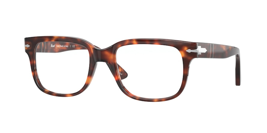 Persol PO3252V Pillow Eyeglasses  24-HAVANA 52-19-145 - Color Map havana