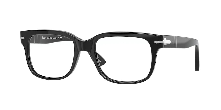 Persol PO3252V Pillow Eyeglasses  95-BLACK 52-19-145 - Color Map black