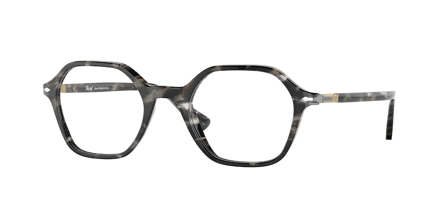 Persol PO3254V Square Eyeglasses  1080-TORTOISE GREY/BLACK 49-21-145 - Color Map havana