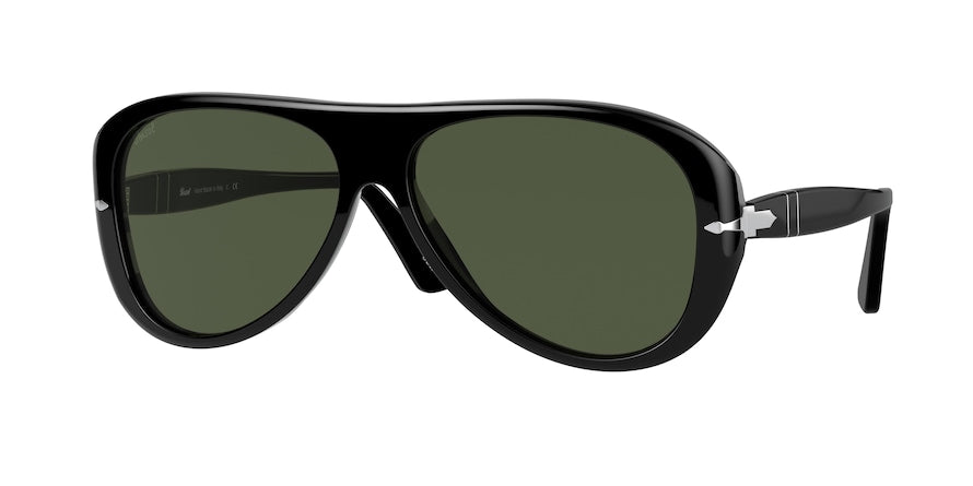 Persol PO3260S Pilot Sunglasses  95/31-BLACK 59-14-140 - Color Map black