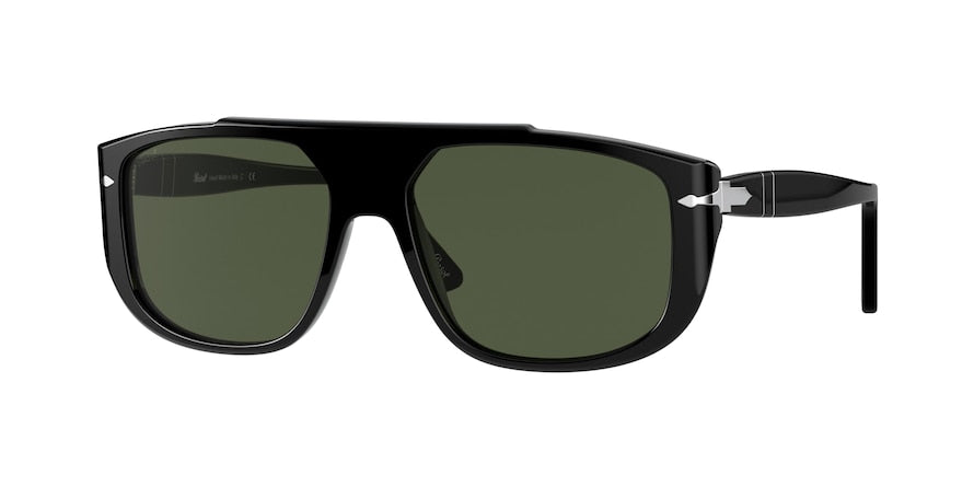 Persol PO3261S Rectangle Sunglasses  95/31-BLACK 54-16-145 - Color Map black