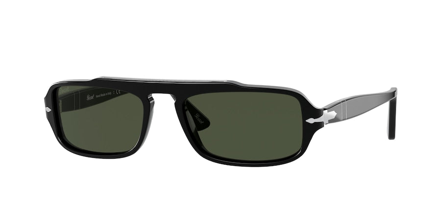 Persol PO3262S Rectangle Sunglasses  95/31-BLACK 54-18-145 - Color Map black
