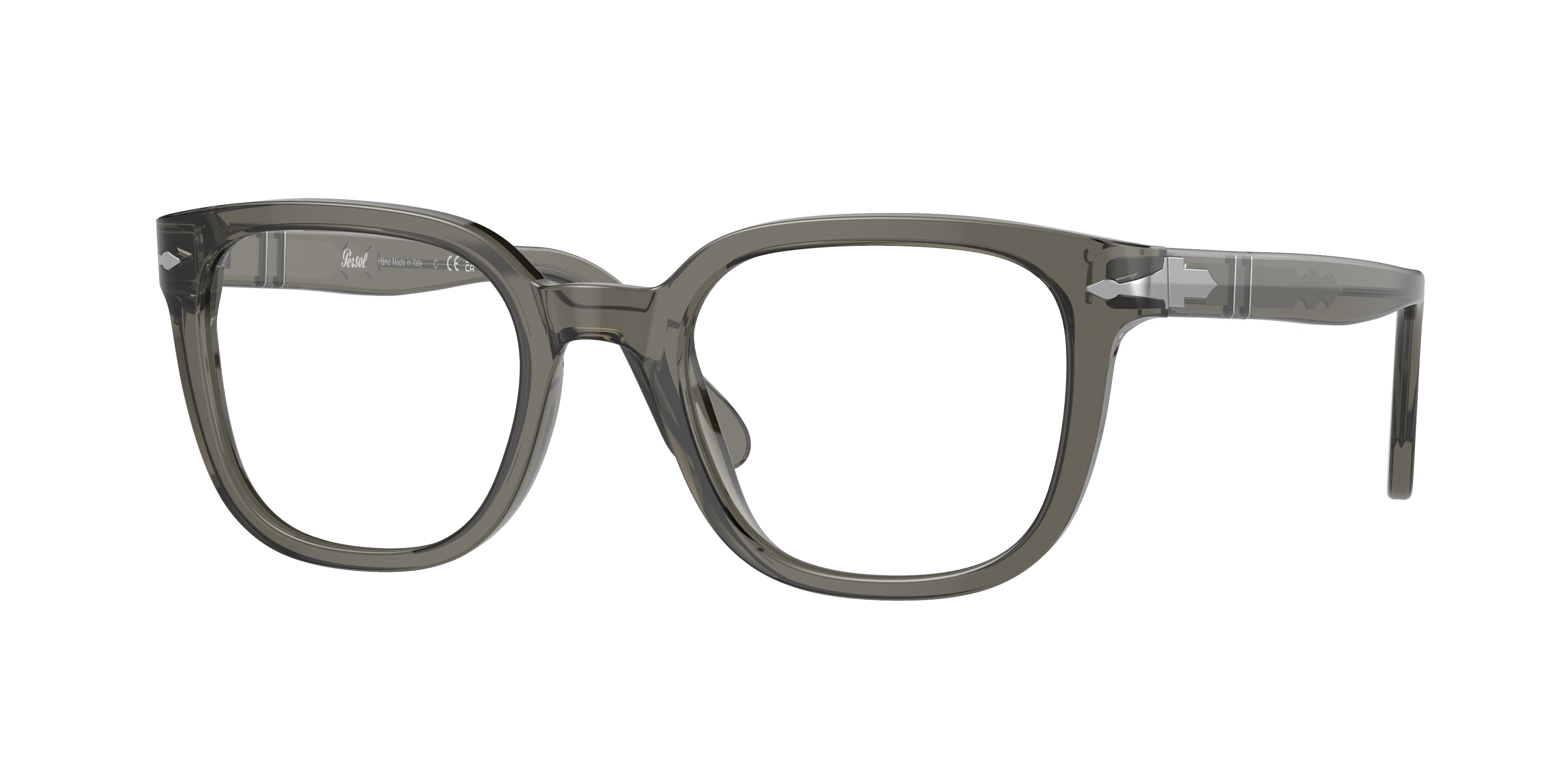 Persol PO3263V Square Eyeglasses  1103-Grey 52-145-21 - Color Map Grey